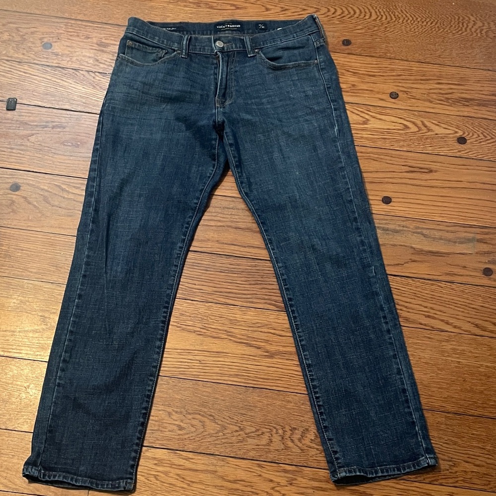 EUC Lucky Brand Men's Dark Blue Slim Jeans 32 waist 30 length